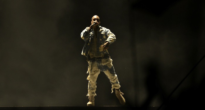 Programme Name: Glastonbury 2015 - TX: 19/06/2015 - Episode: n/a (No. n/a) - Picture Shows:  Kanye West - (C) BBC - Photographer: BBC
