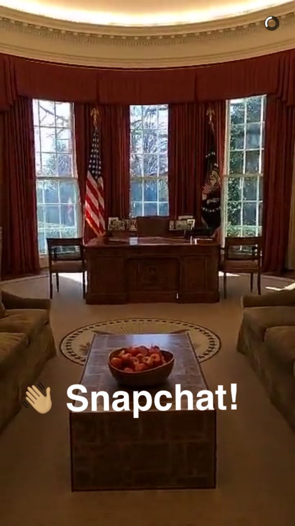 snapchat white house