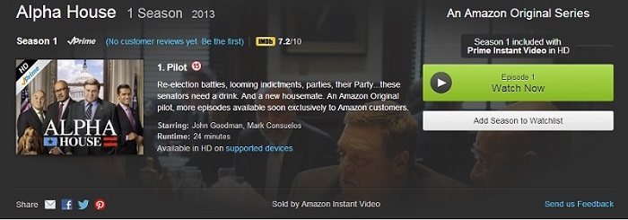 First Look review: Amazon Prime Instant Video TV series Alpha House