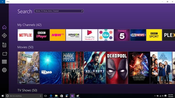 Roku app now available for Windows 10 in the UK